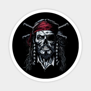 Captain pirate zombie Magnet